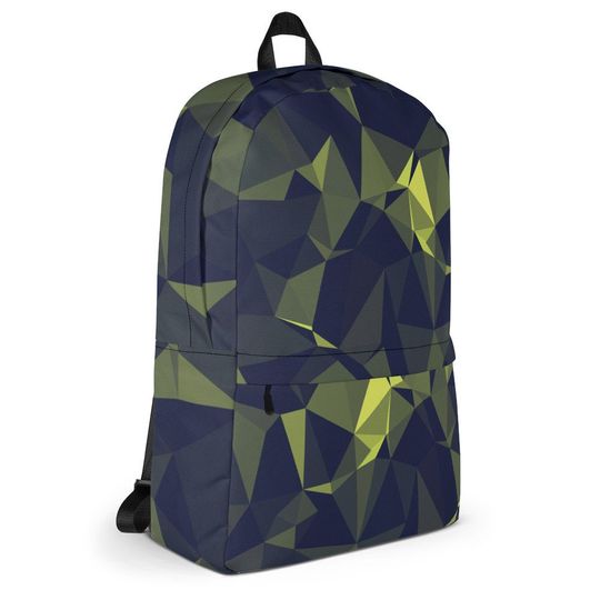 Cool Pattern Backpack / Fractal Design Backpack / Back to School Backpack / Technology Backpack / Futuristic backpack / Army Pattern