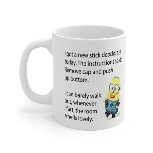 Minion funny mug gift for him gift for her birthday holiday gift