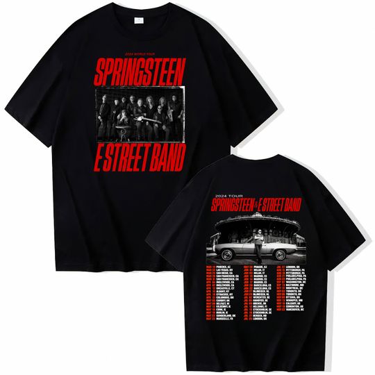 2024 Bruce Springsteen And E Street Tour Shirt,Bruce Springsteen Fan Gift,Suitable for men and women,T-shirt, Long Sleeve