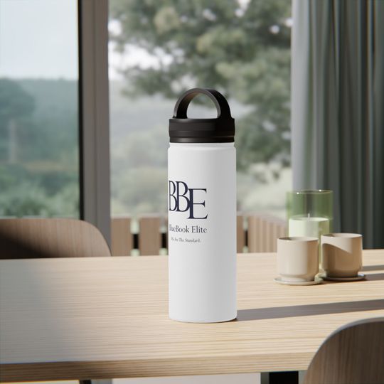 BBE Stainless Steel Water Bottle, Handle Lid