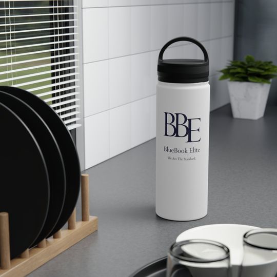 BBE Stainless Steel Water Bottle, Handle Lid