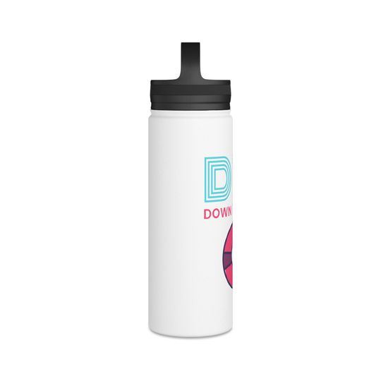 Down to Float Stainless Steel Water Bottle, Handle Lid