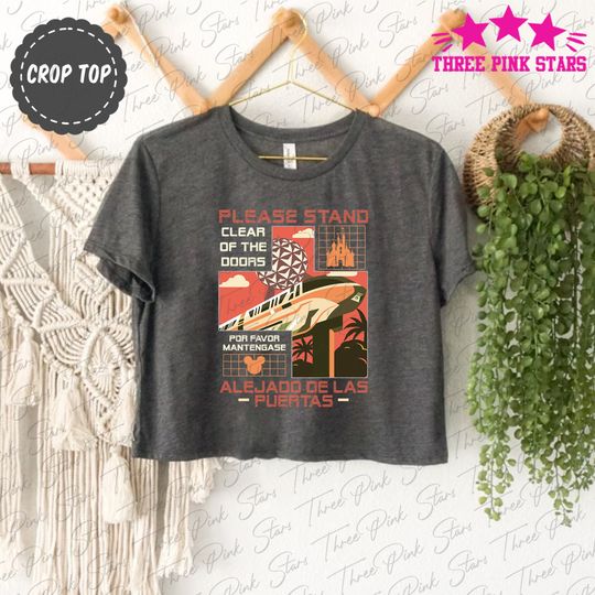 Monorail Ride Crop Top, Monorail System Crop Tee, Magic Kingdom, Epcot E5069