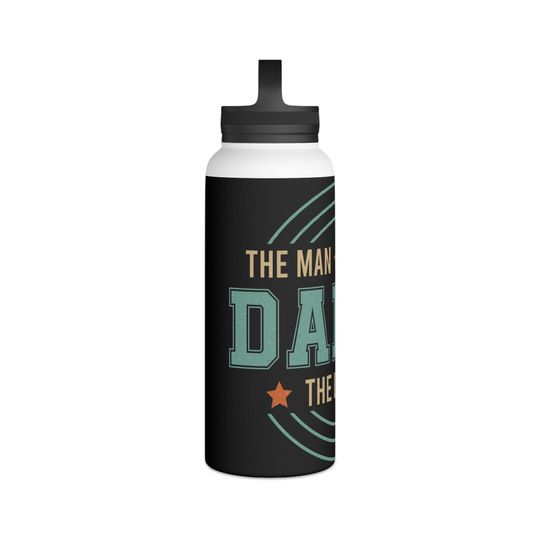 Stainless Steel Water Bottle, Handle Lid