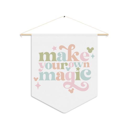 Make Your Own Magic Wall Pennant, Disney Wall Decor |