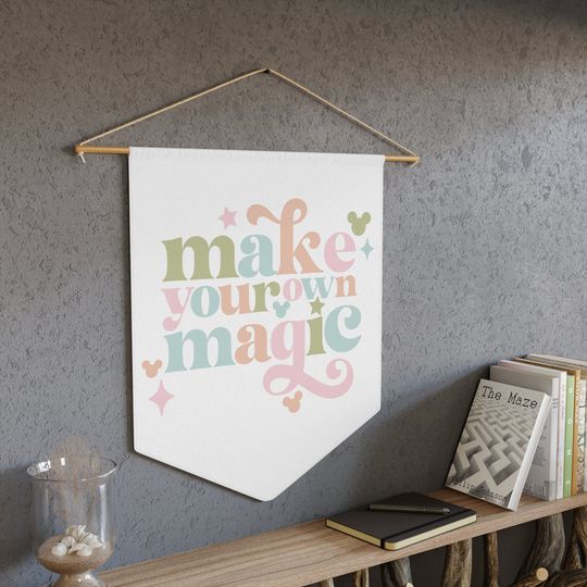 Make Your Own Magic Wall Pennant, Disney Wall Decor |
