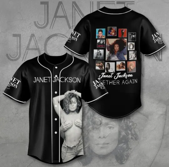 Janet Jackson Together Again Baseball Jersey Shirt