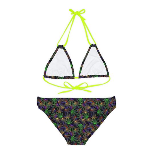 4/20 Marijuana Strappy Bikini Set