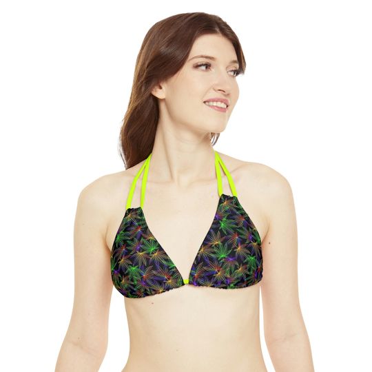 4/20 Marijuana Strappy Bikini Set