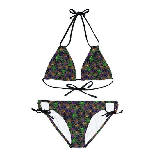 4/20 Marijuana Strappy Bikini Set