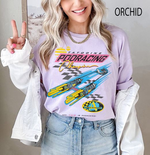 Retro Tatooine Podracing Champion Shirt, Star Wars Washed Shirt, Hollywood Studios Shirt, Galaxy's Edge Trip, Star Wars Fan Gift