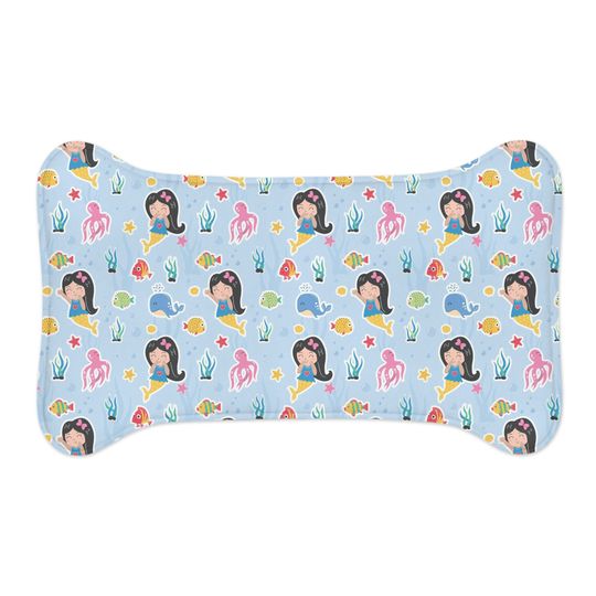 Cute Mermaids Pet Bowls Mats