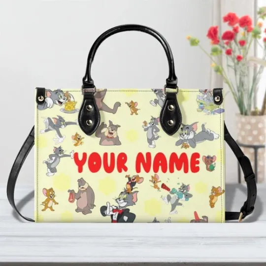 Personalized Tom and Jerry New Version-Luxury Women Leather Handbag For Her