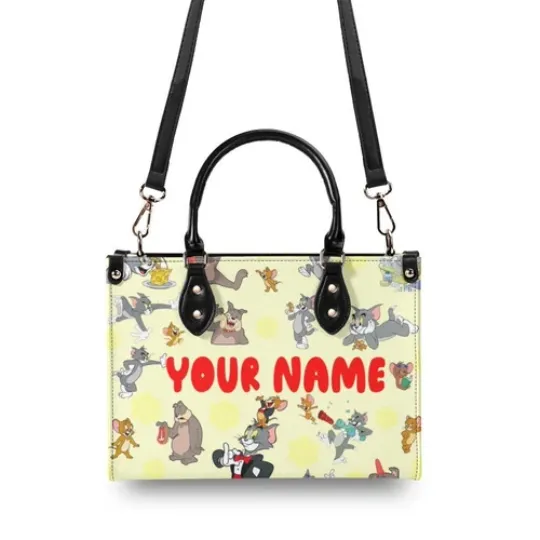Personalized Tom and Jerry New Version-Luxury Women Leather Handbag For Her