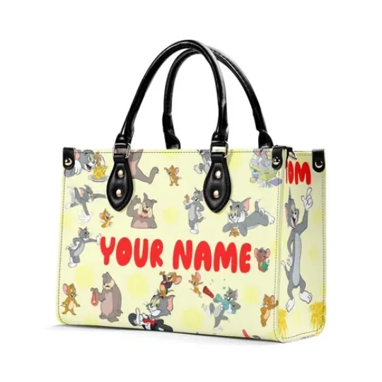 Personalized Tom and Jerry New Version-Luxury Women Leather Handbag For Her