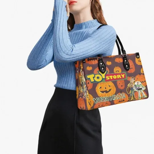Personalized Toy Story Luxury Women Leather Handbag, Great Gift For Birthday