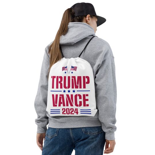 Trump Vance 2024 Drawstring Bag for Republicans