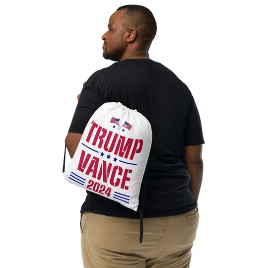 Trump Vance 2024 Drawstring Bag for Republicans