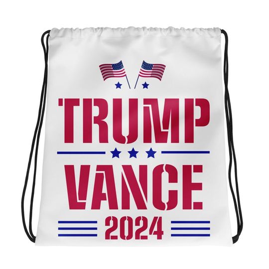 Trump Vance 2024 Drawstring Bag for Republicans