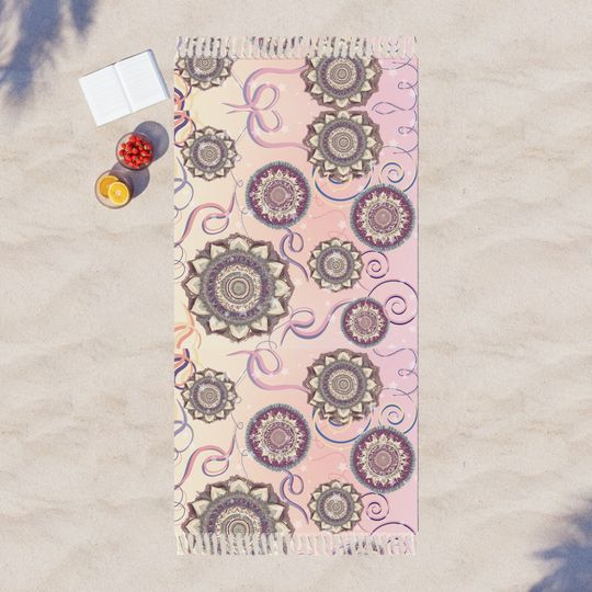 Boho Beach Towel / Pool Towel / Summer Vacation Gift