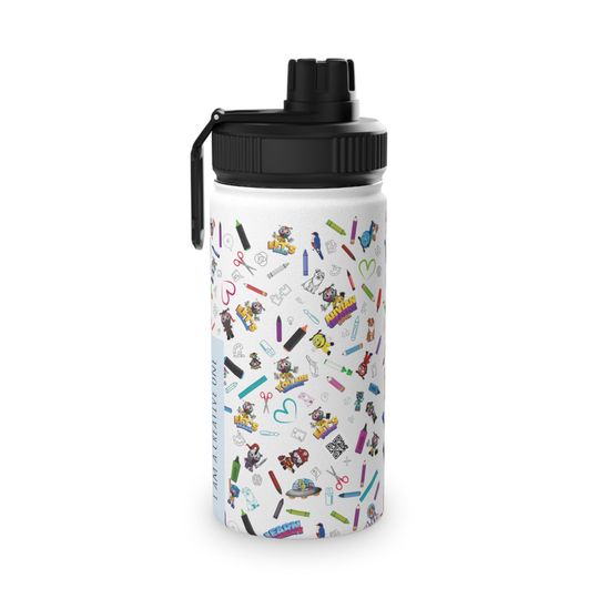 Personalized Water Bottle- Stainless Steel Sports Lid