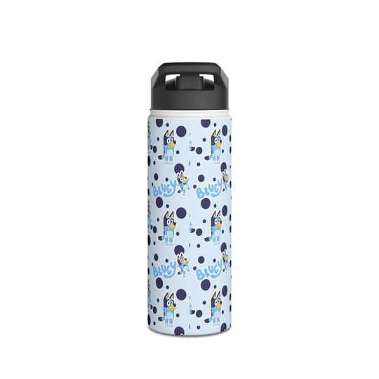 BlueyDad Stainless Steel Water Bottle, Standard Lid
