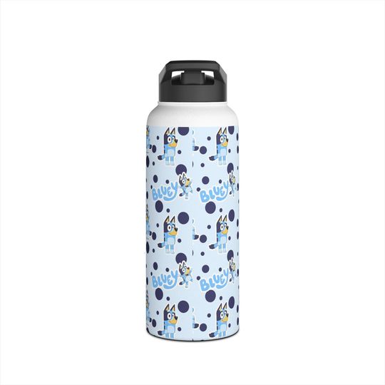 BlueyDad Stainless Steel Water Bottle, Standard Lid