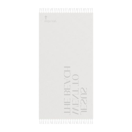 Minimal Jesus Went To The Beach Boho Beach Cloth Sheet