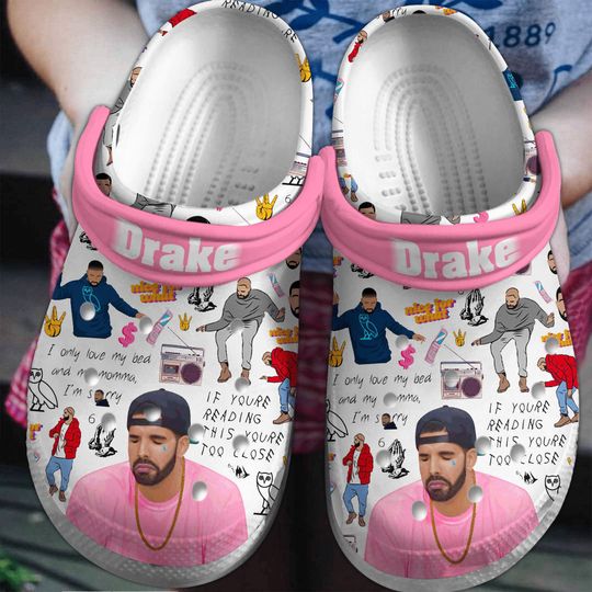 Drake Clogs, Custom Rap Edition, Holiday Present, Gift for Music Lovers