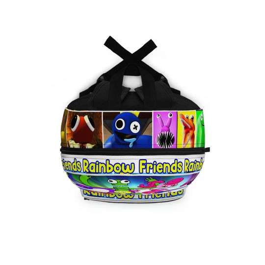 Rainbow friends Backpack, kids customized backpack, all rainbow friends charecter backpack, unisex backpack.