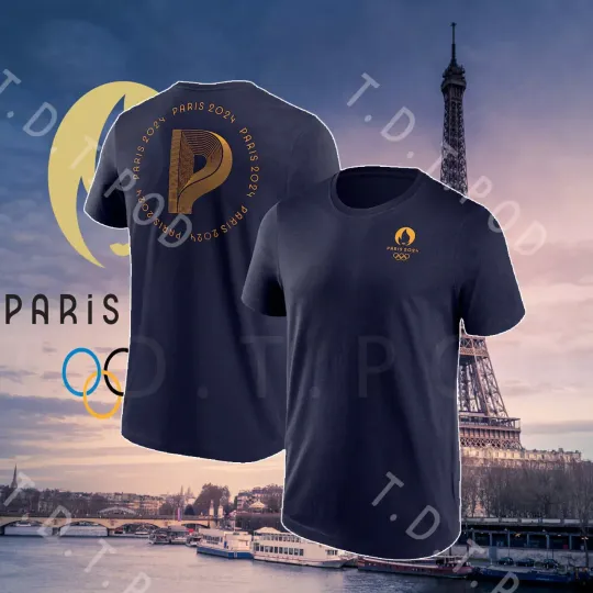 2024 Olympics Deco Badge Graphic T-Shirt
