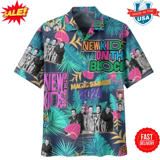 NK on The Block Summer Tour 2024 Hawaiian Shirt