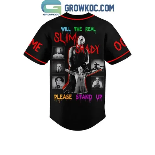 Eminem Real Slim Shady Please Stand Up Personalized Baseball Shirt