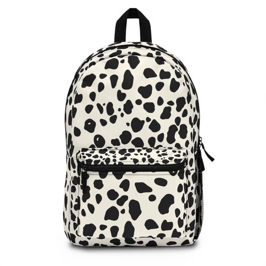 Durable Spotted Pattern Backpack  Lightweight, Waterproof, Adjustable Straps, Roomy Interior, Assembled in the USA