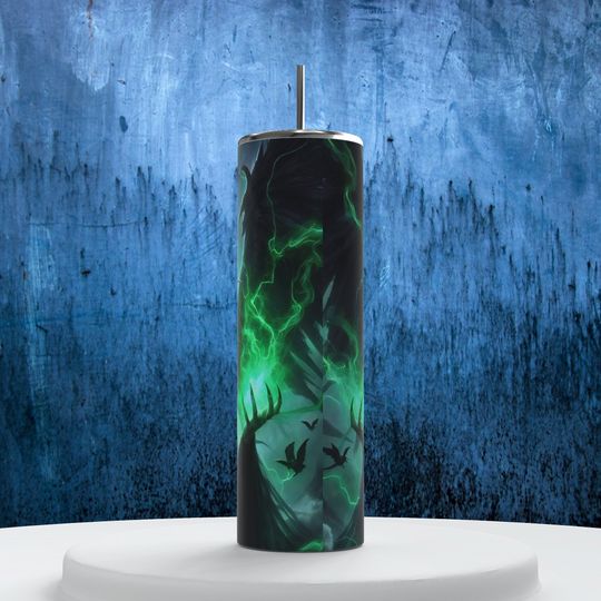 Spooky Maleficent Tumbler - Halloween Witchy Drink Cup