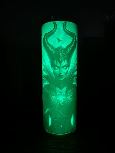 Spooky Maleficent Tumbler - Halloween Witchy Drink Cup