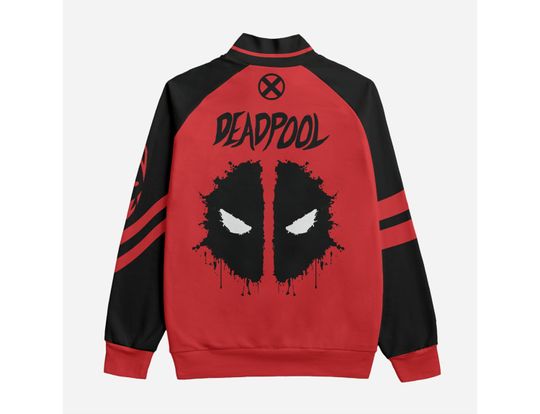 Deadpool Baseball Jacket, Deadpool Jacket, Deadpool Jacket Men, Superhero Baseball Jacket, Superhero Jacket