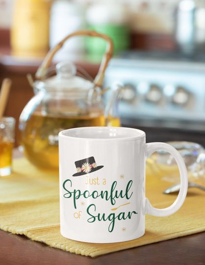 Mary Poppins Inspired Mug, Disney Coffee Mug, Poppins Mug