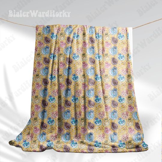 Eevee Evolution Bottled Magic Fleece Blanket, Fleece Blanket, Anime Blanket Eevee Evolution, Gifts