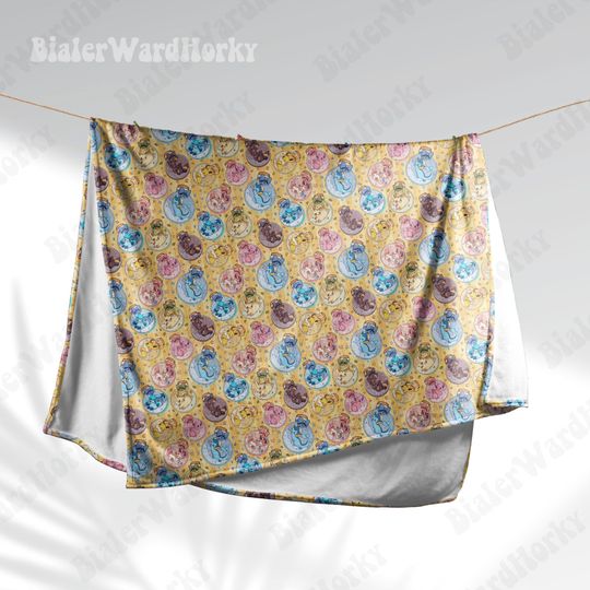 Eevee Evolution Bottled Magic Fleece Blanket, Fleece Blanket, Anime Blanket Eevee Evolution, Gifts