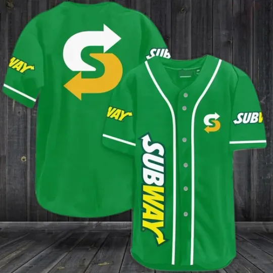 [Custom Name] Subway-Green Jersey For Men And Women Size, Best Gift!
