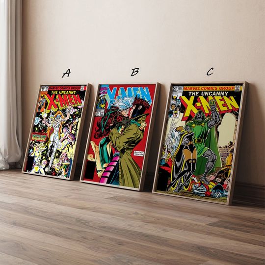 X-Men Comic Poster, High Quality Canvas Print Art Posters, Gift for her, Gift for Him, Unframed