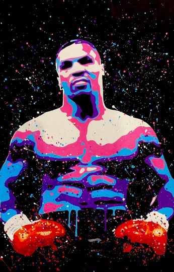 Mike Tyson Poster - Hand Painted Art Prints - Poster - Gift
