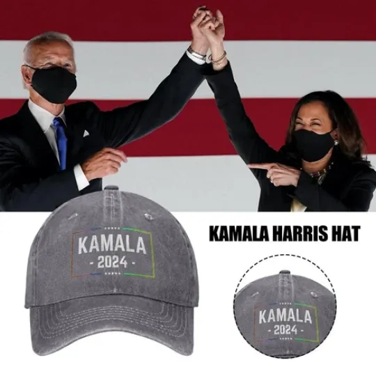 Kamala Harris 2024 Hat (Embroidered Dad Cap)