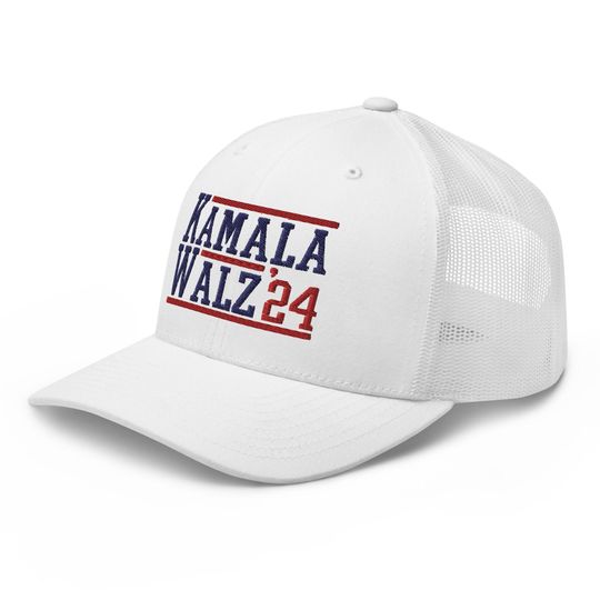 Kamala Harris Tim Walz 24 2024 Retro Hat