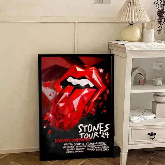 The Rolling Stones Tour 2024 Hackney Diamonds USA Tour Poster