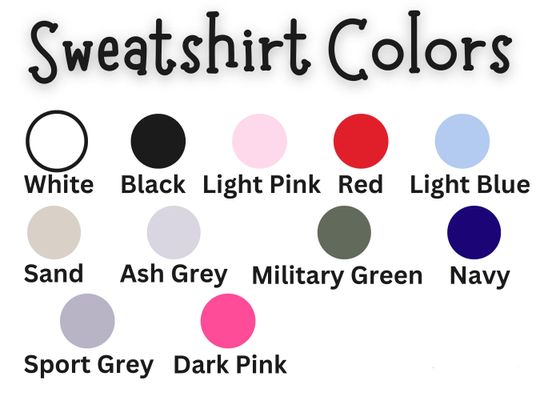 Embroidered Crewneck sweater gift round neck sweatshirt