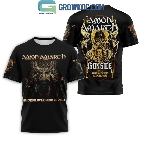 Amon Amarth Heidrum Over Europe 2024 T-Shirt