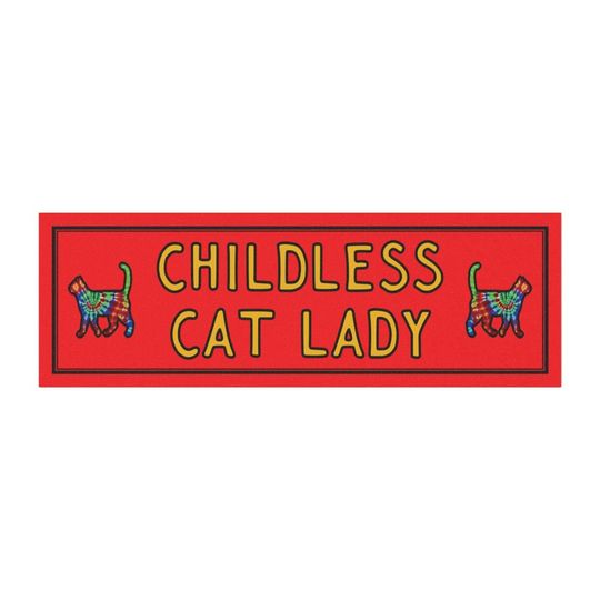 Childless Cat Lady Car Magnet | Car Magnet