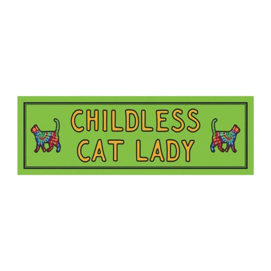 Childless Cat Lady Car Magnet | Car Magnet